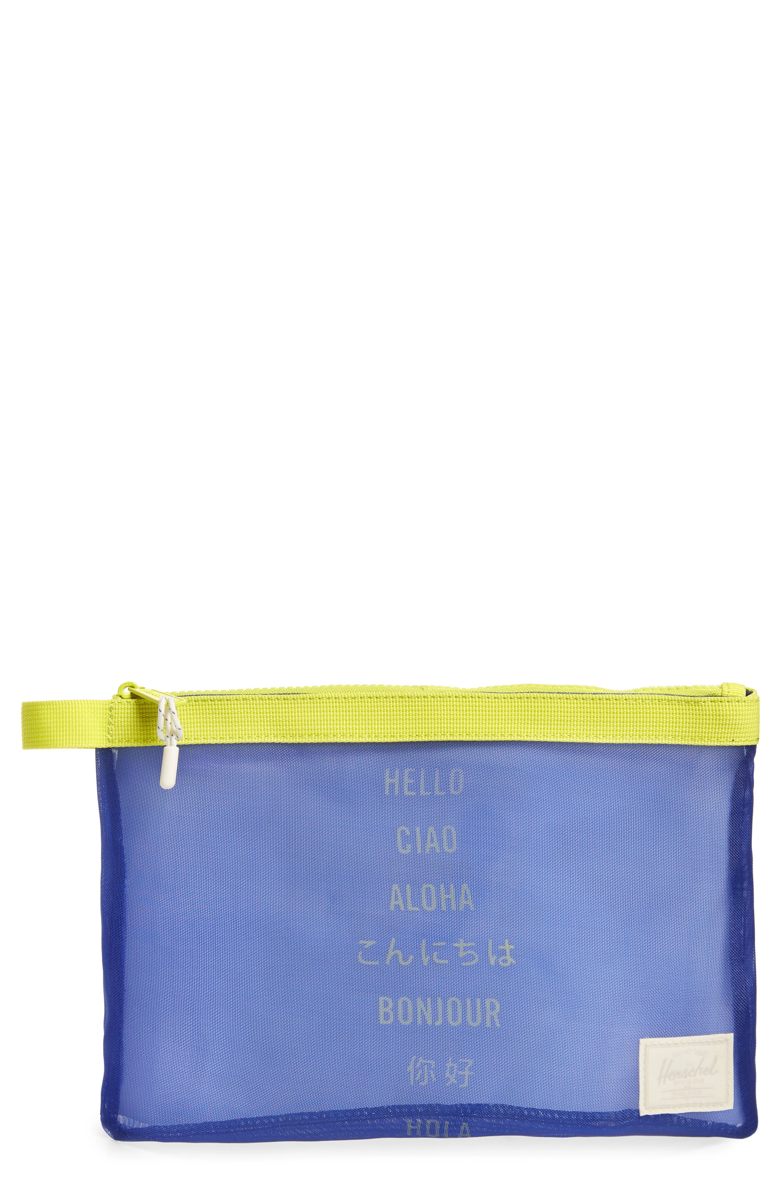 herschel mesh pouch