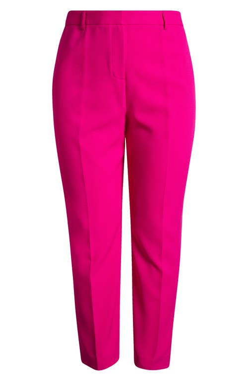Tahari Asl Plus Size Classic Straight-leg Mid-rise Pants In Shocking Pink