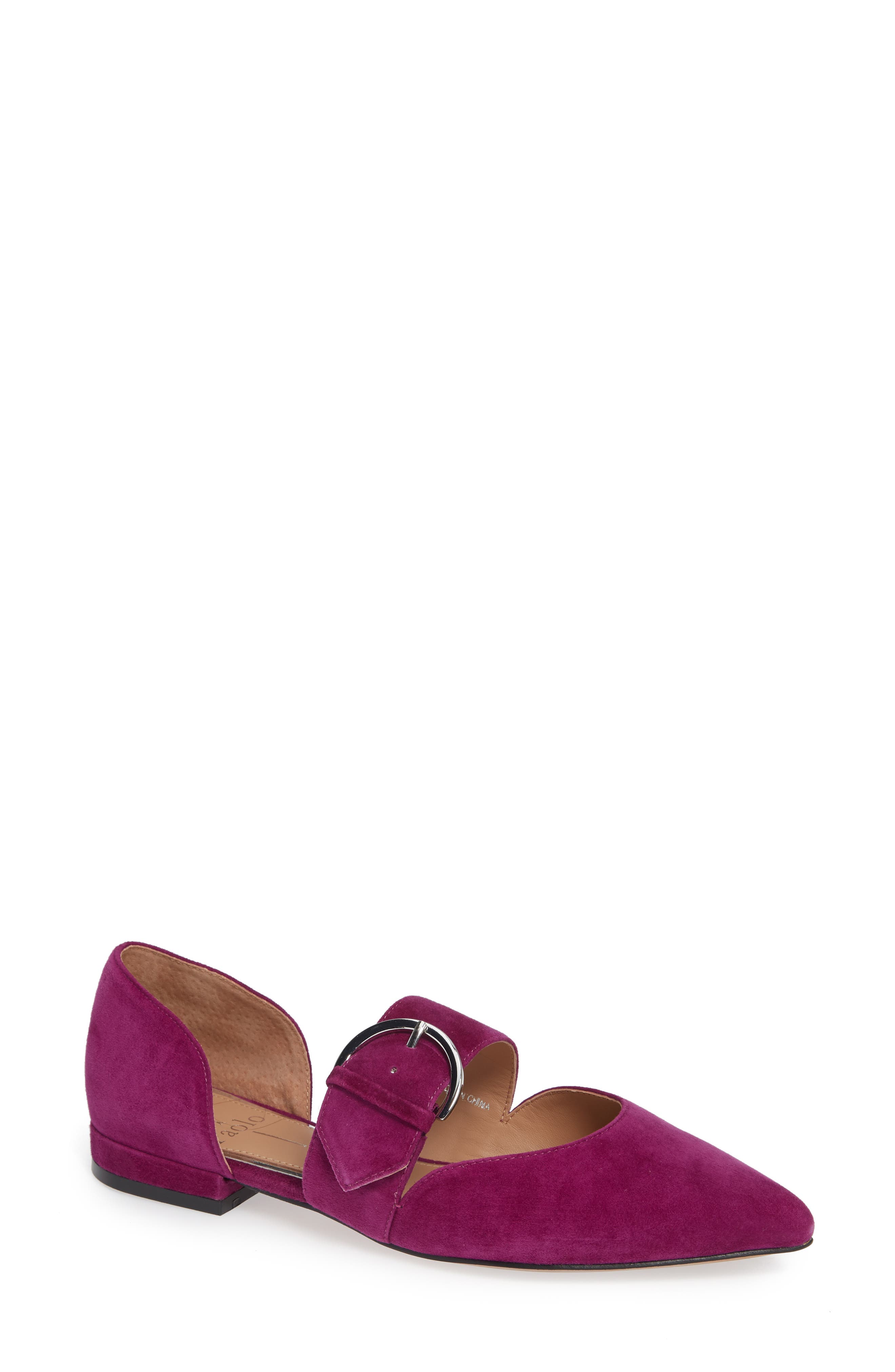 Linea Paolo Dean Pointy Toe Flat, Purple