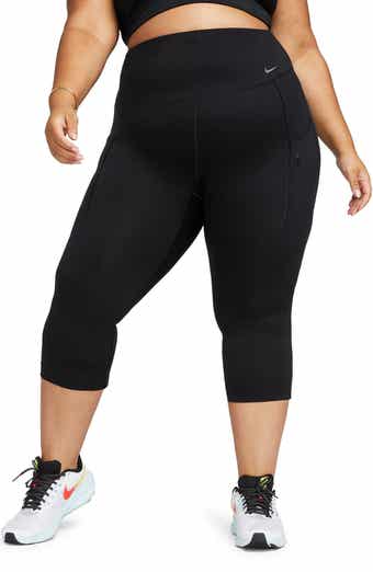 Nike Women's Dri-FIT Go Firm Support High-Rise Cropped Leggings with  Pockets - Hibbett