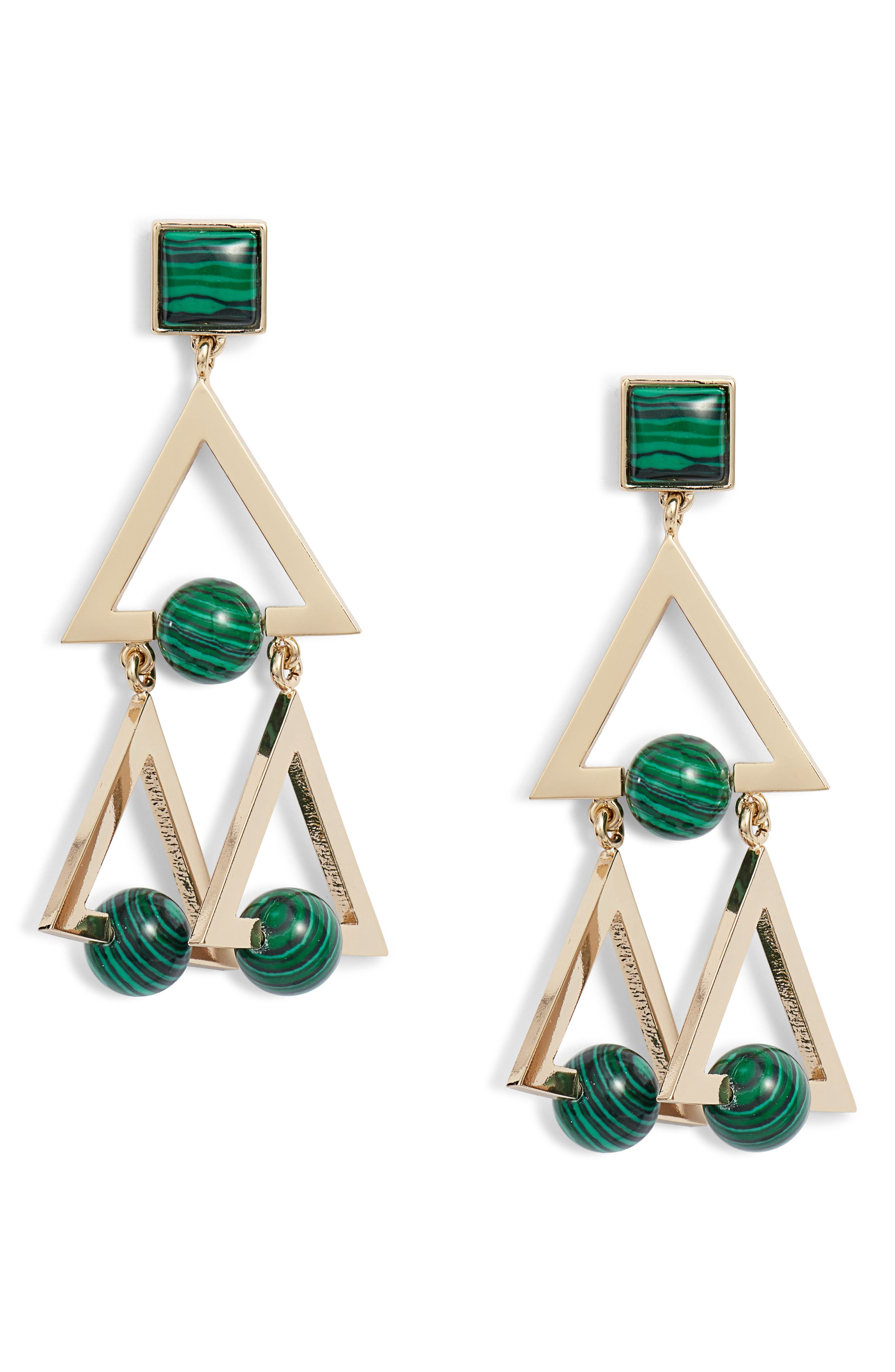 Tory Burch Stone Studded Statement Earrings Nordstrom