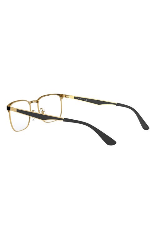 Shop Ray Ban Ray-ban 54mm Optical Glasses In Gold/black