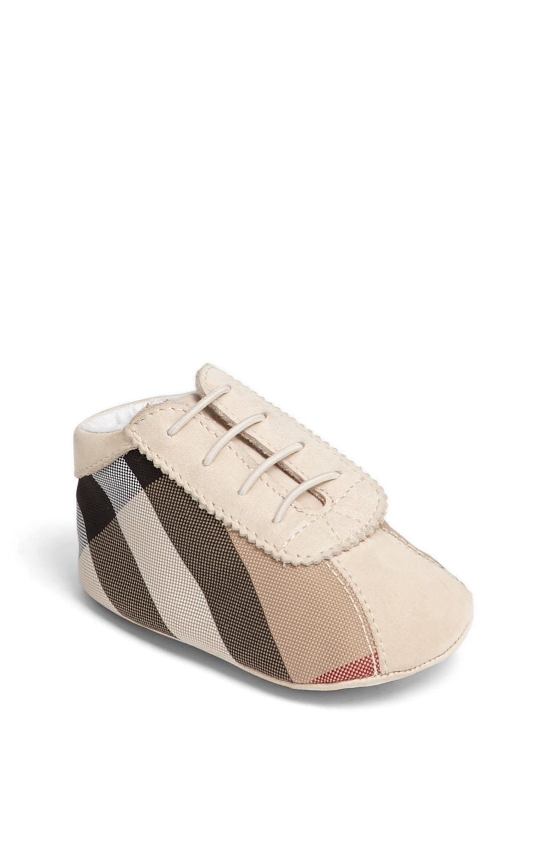Burberry 'Bosco' Crib Shoe (Baby 