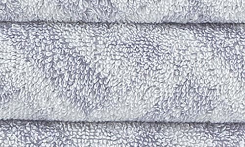 Shop Brooks Brothers Crisscross Stripe 4-pack Turkish Cotton Hand Towels In Silver