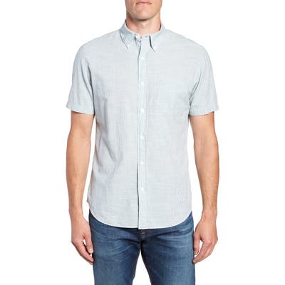 Faherty Pacific Pinstripe Shirt, White