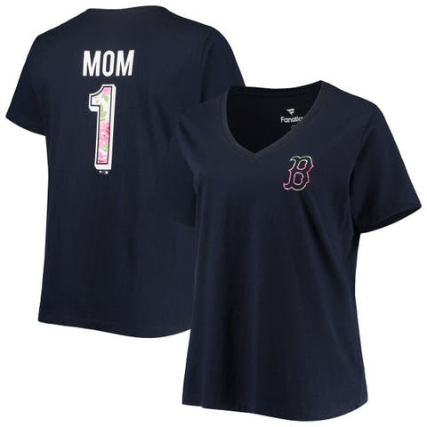 Profile Women's Navy Boston Red Sox Plus Size Team Scoop Neck T-Shirt