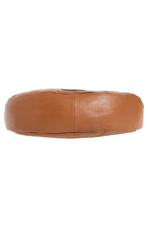 Lucky Brand Seth Leather Shoulder Bag In Nutshell