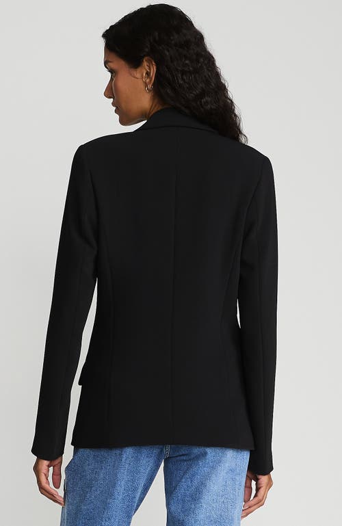 Shop Lands' End Crepe Blazer In Black