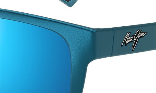 Maui Jim Puakea 57mm Polarizedplus2® Square Sunglasses In Blue/blue Hawaii