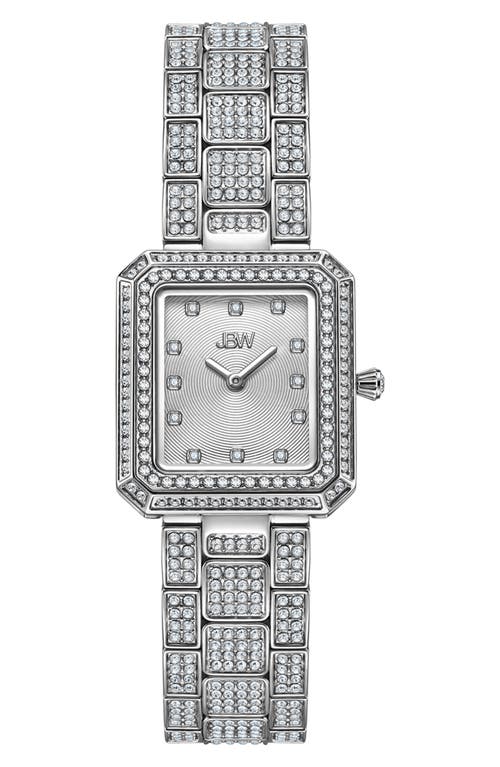 JBW Arc Diamond Bracelet Watch, 23mm in Silver at Nordstrom