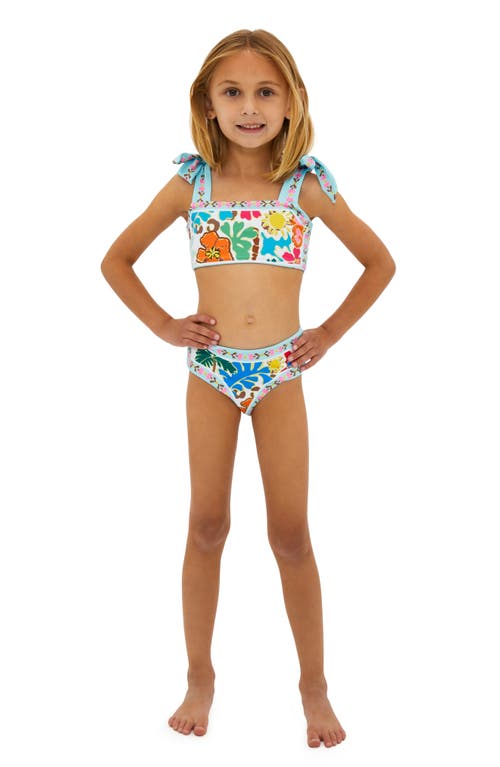Beach Riot Kids' Stella & Janie Two-Piece Swimsuit Tropical Sands at Nordstrom,