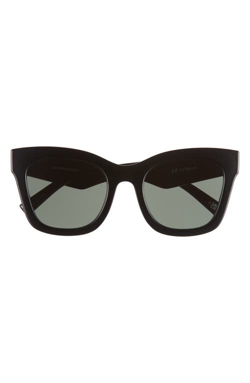 Le Specs Showstopper D-Frame Sunglasses in Black at Nordstrom