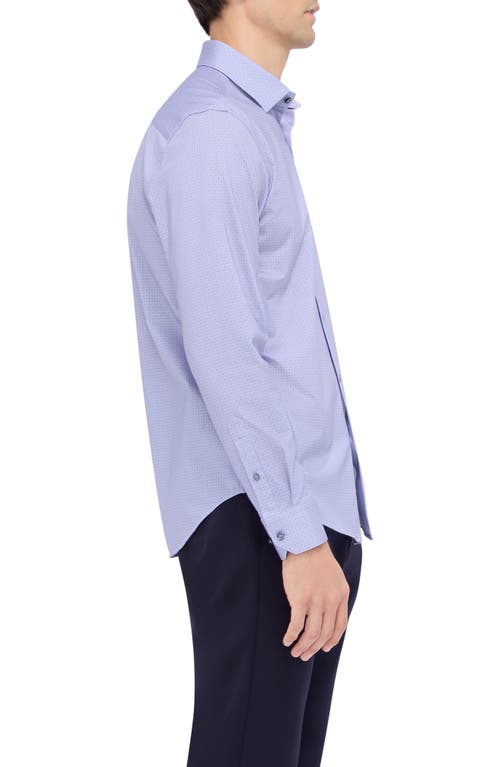 Shop Bugatchi James Ooohcotton® Print Button-up Shirt In Lilac