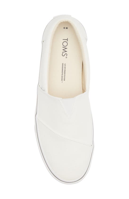 Shop Toms Alparagata Slip-on Sneaker In White