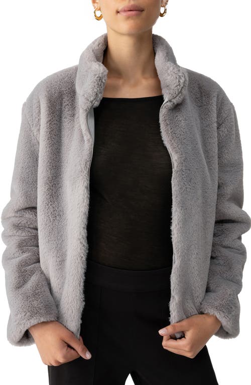 Shop Sanctuary Lux Faux Fur Jacket In Silver Fox