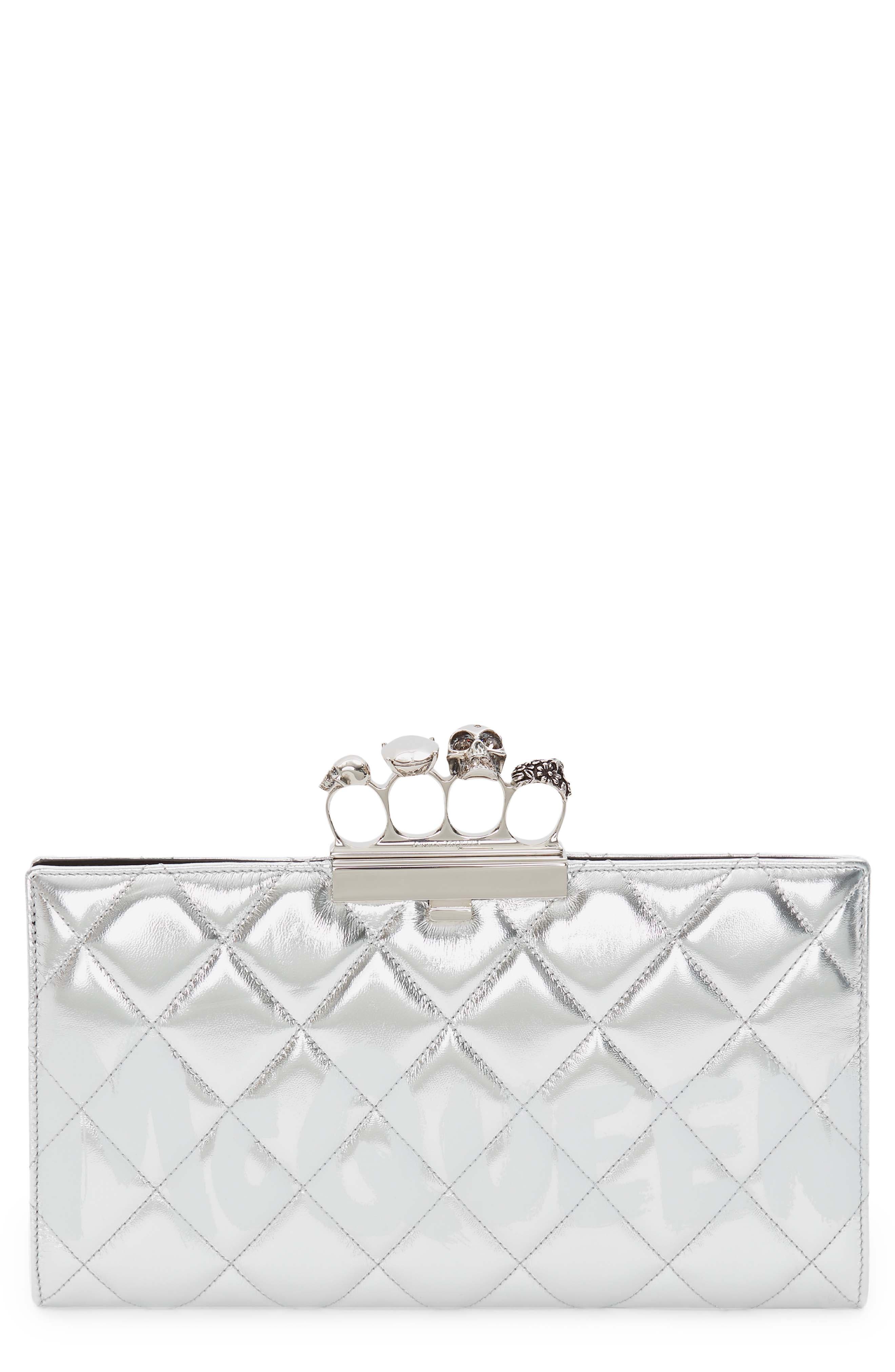 nordstrom silver clutch