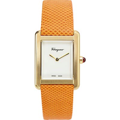 Salvatore Ferragamo Portrait Two-Tone Bracelet Watch, 31Mm X 41Mm