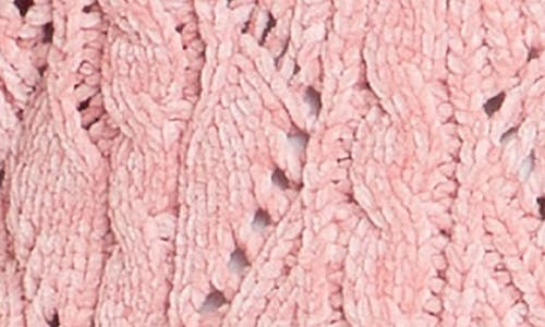 English Factory Stripe Trim Chenille Sweater Vest In Pink/grey
