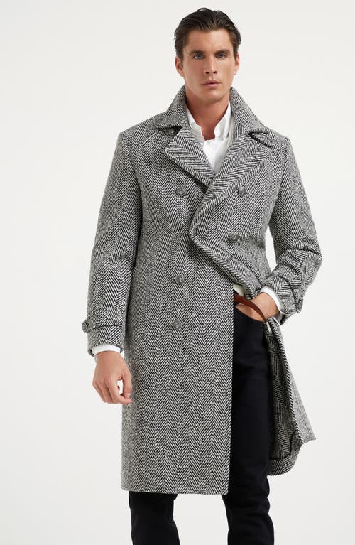 Shop Brunello Cucinelli One-and-a-half-breasted Coat In Black