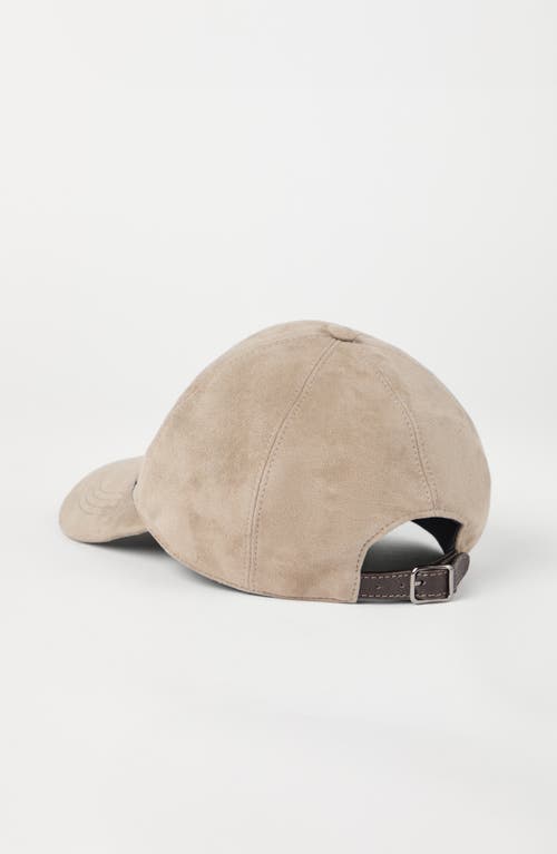 BRUNELLO CUCINELLI BRUNELLO CUCINELLI SUEDE BASEBALL CAP 