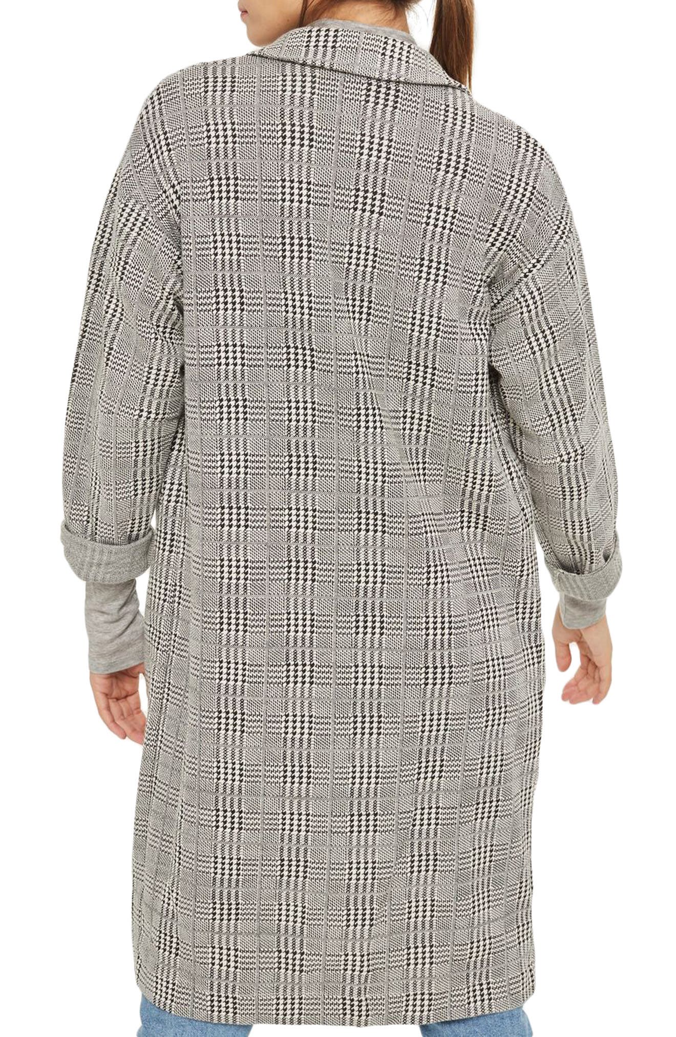 Check Jersey Duster Coat Nordstrom