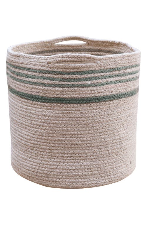 Lorena Canals Twin Woven Basket in Natural Vintage Blue at Nordstrom