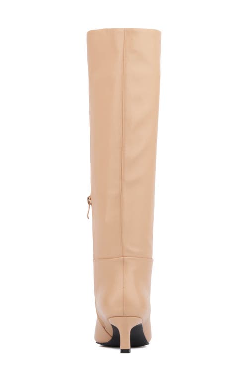 Torgeis Edeline Kitten Heel Tall Boot In Beige
