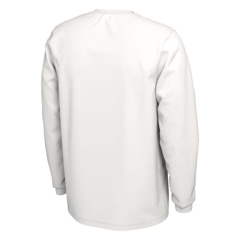 Shop Jordan Brand Unisex   White Oklahoma Sooners 2024 On-court Bench Energy Long Sleeve T-shirt