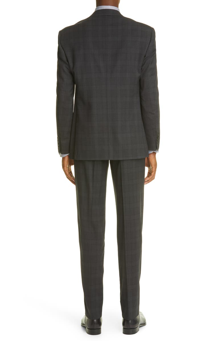 Canali Sienna Soft Classic Fit Plaid Wool Suit, Alternate, color, 