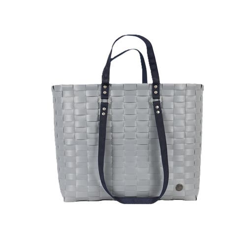 Handed By Go! Sport Recycled Plastic Weekender Bag In Steel Grey/blue