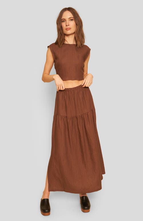 Whimsy + Row Valentina Top In Chocolate