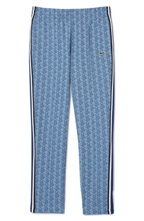 Lacoste Men's Geo Print Elastic-waist Pants In Rill/globe