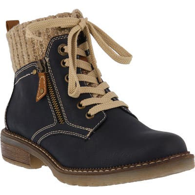 Spring Step Khazera Lace-Up Boot - Blue