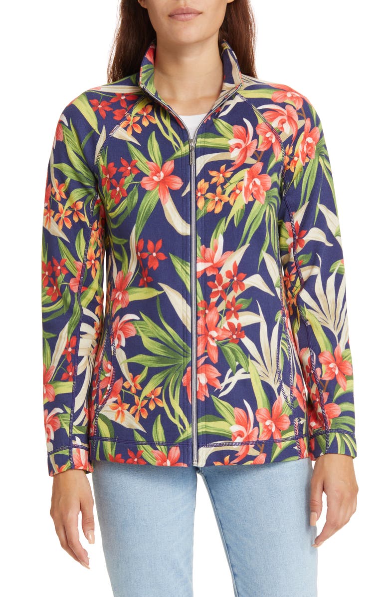 Tommy Bahama Aruba Tropical Print Zip Jacket | Nordstromrack