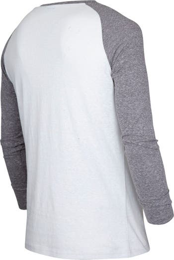 Men's Concepts Sport Blue Miami Marlins Inertia Raglan Long Sleeve Henley T-Shirt Size: Medium