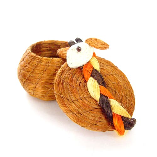 MBARE MBARE ANIMAL LIDDED BASKET
