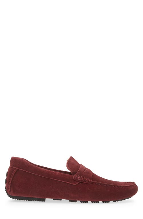 Shop Nordstrom Cody Driving Loafer In Burgundy Brick