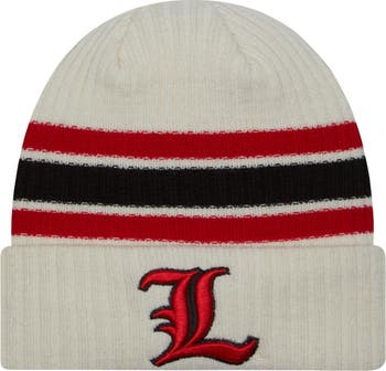 Louisville Cardinals New Era Cheer Cuffed Pom Knit Hat