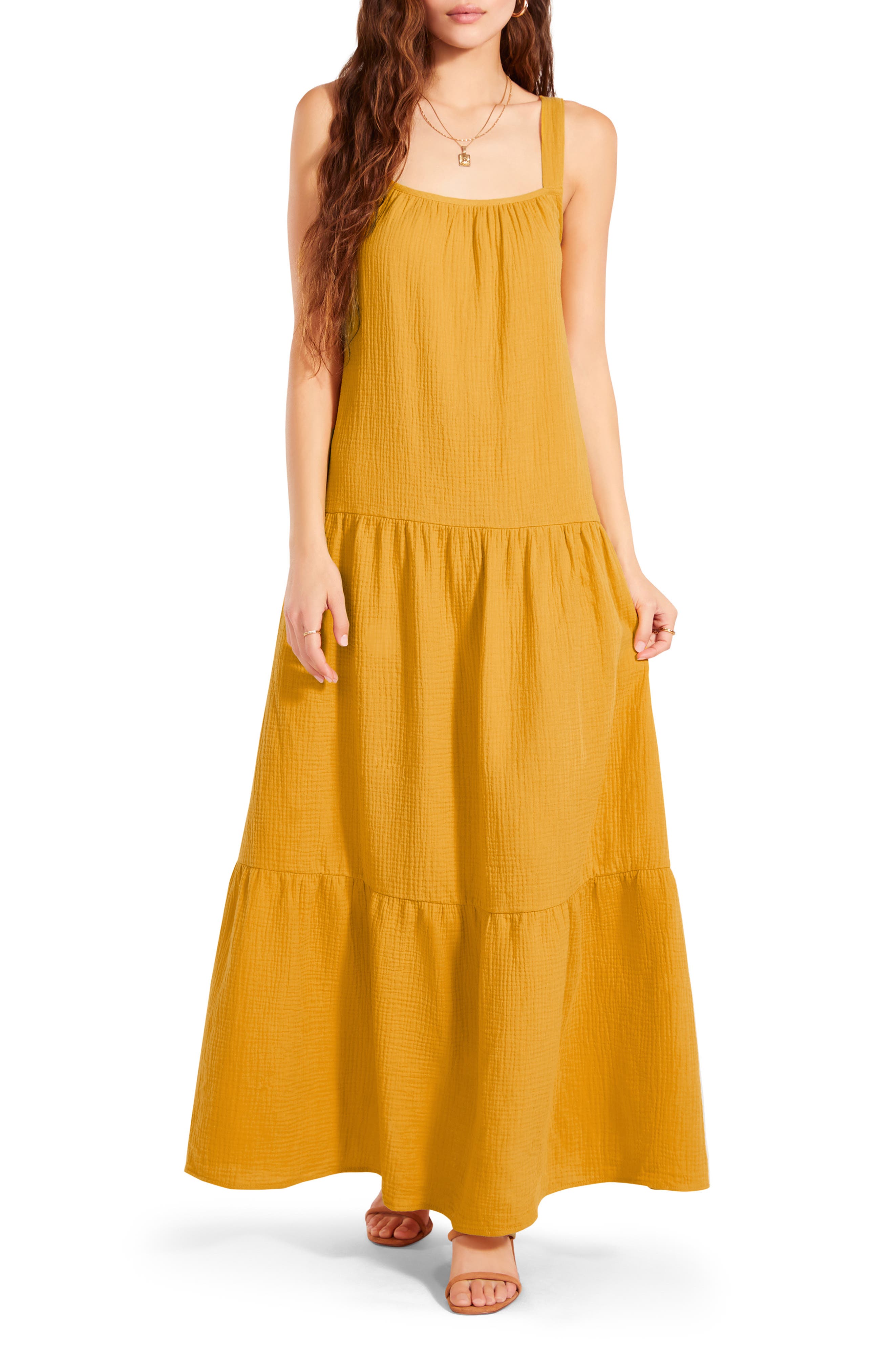 yellow maxi sundress