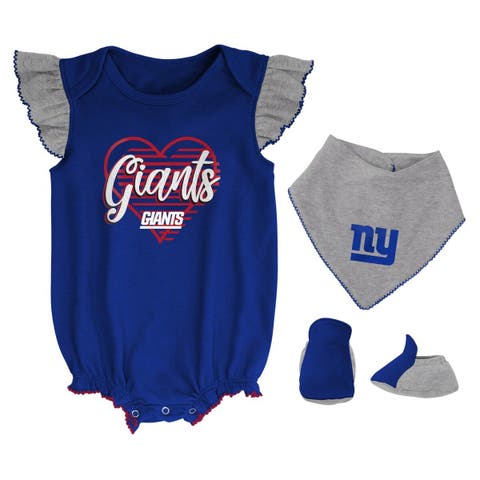 Newborn & Infant Royal New York Giants Tackle Bodysuit Bib