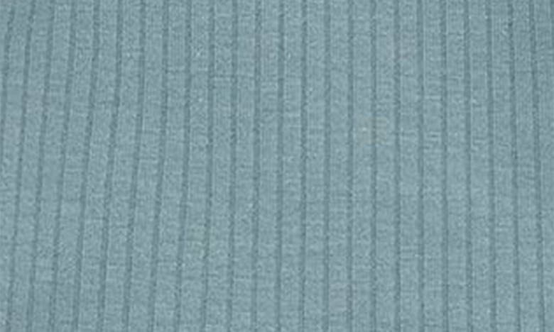 Mori Rib Fitted Two-piece Pajamas In Ribbed Sky