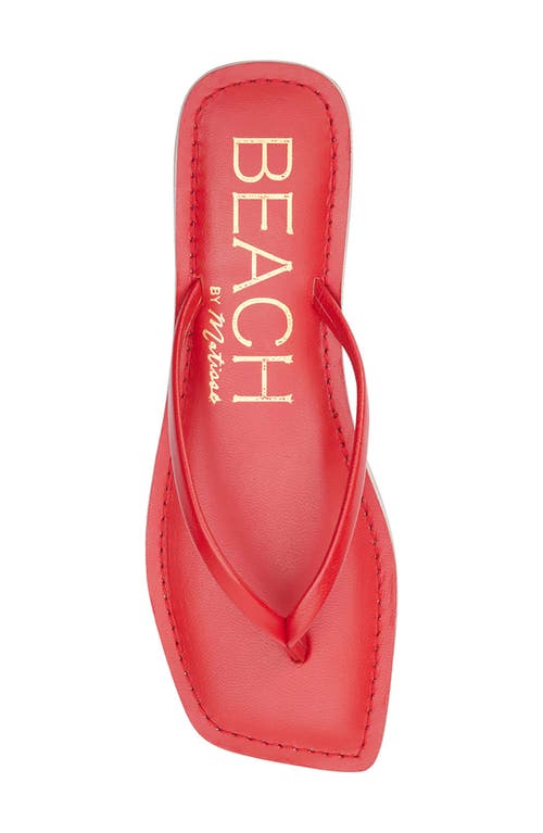 Beach By Matisse Bungalow Flip Flop In Red