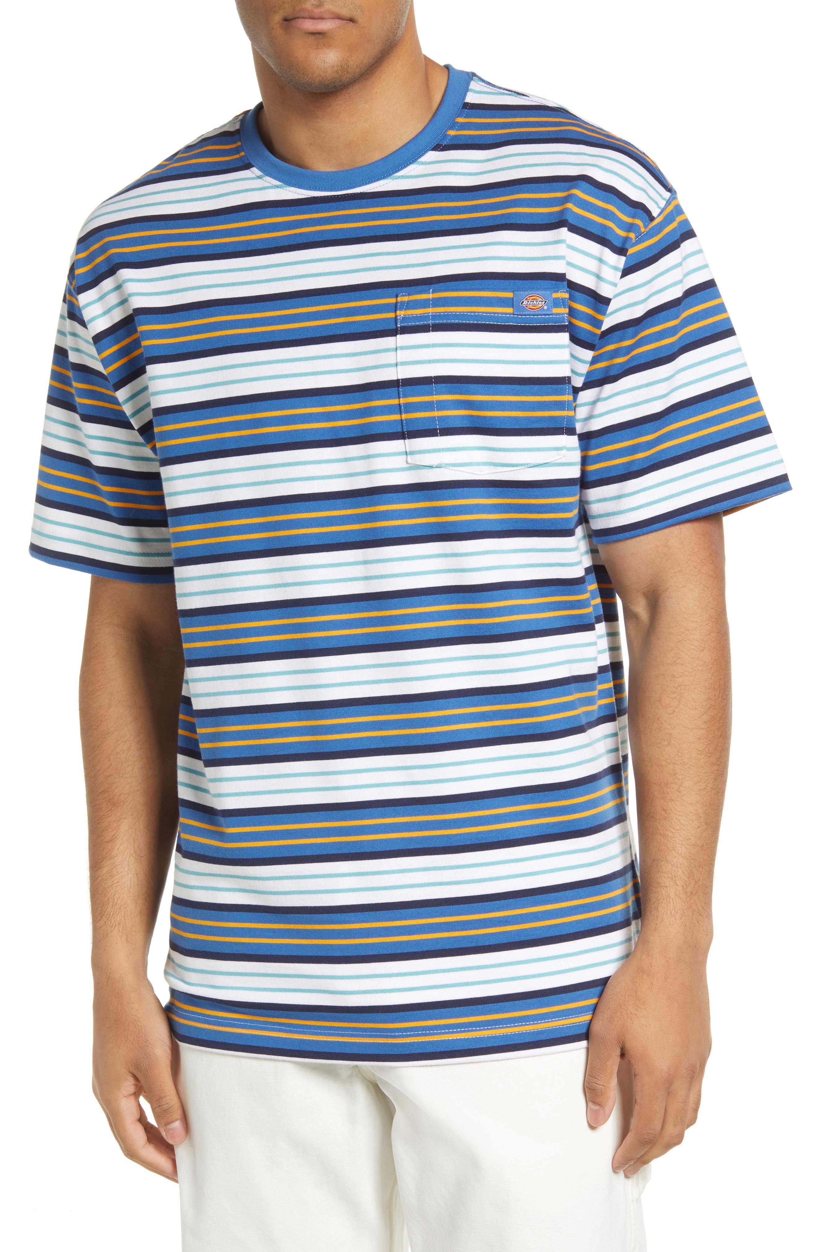 Stripe Pocket Cotton T-Shirt | Nordstrom