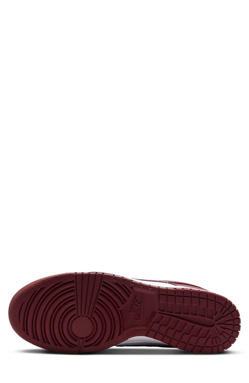 Nike Dunk Low Retro Bttys Sneaker In White/redwood/gym Red