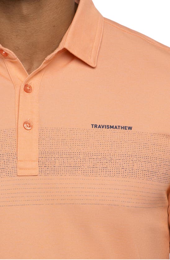 Shop Travis Mathew Travismathew Mesa Central Piqué Polo In Heather Melon