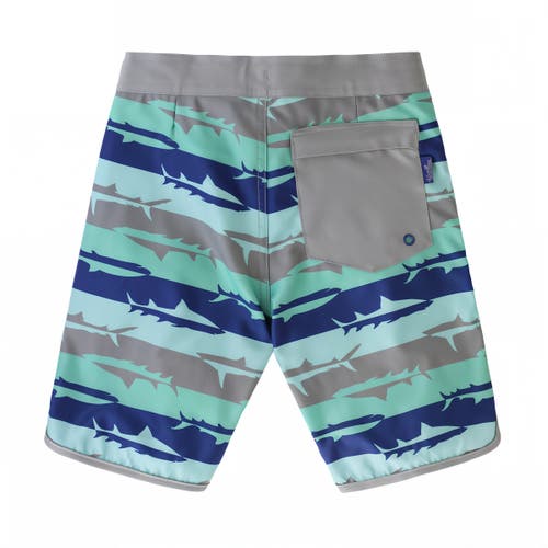 Uv Skinz Retro Board Shorts In Shark Shiver
