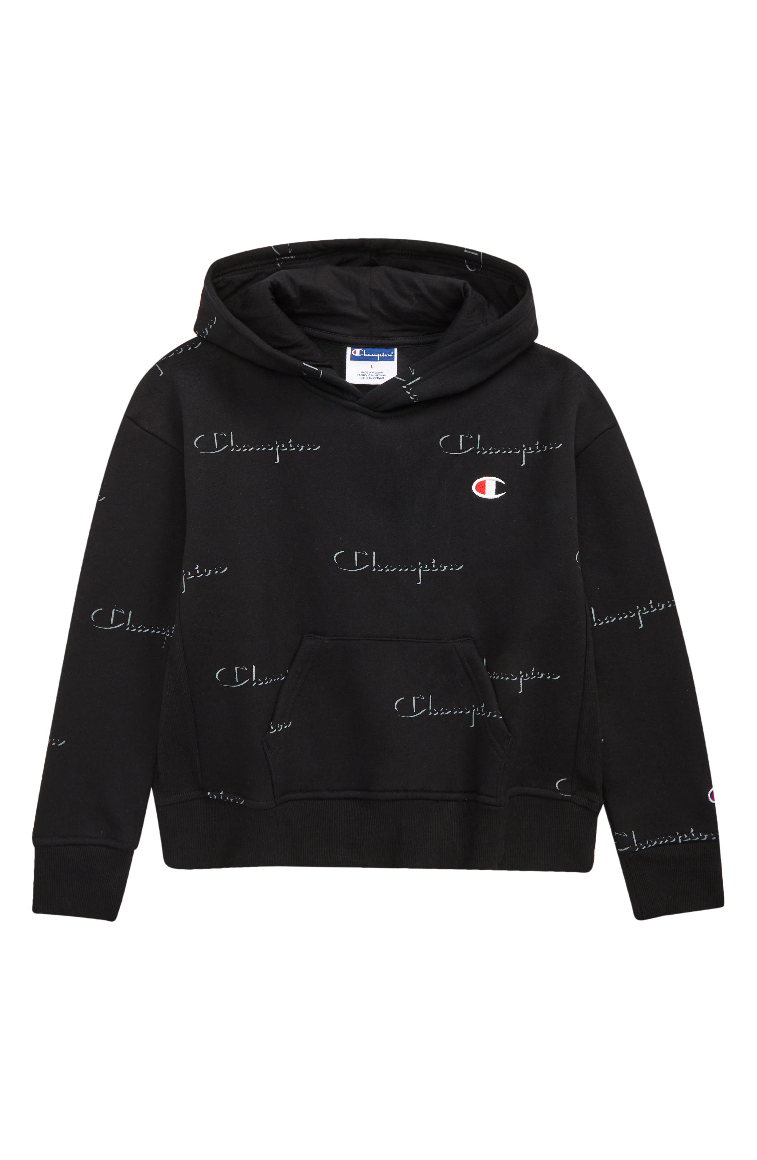 champion shadow script hoodie