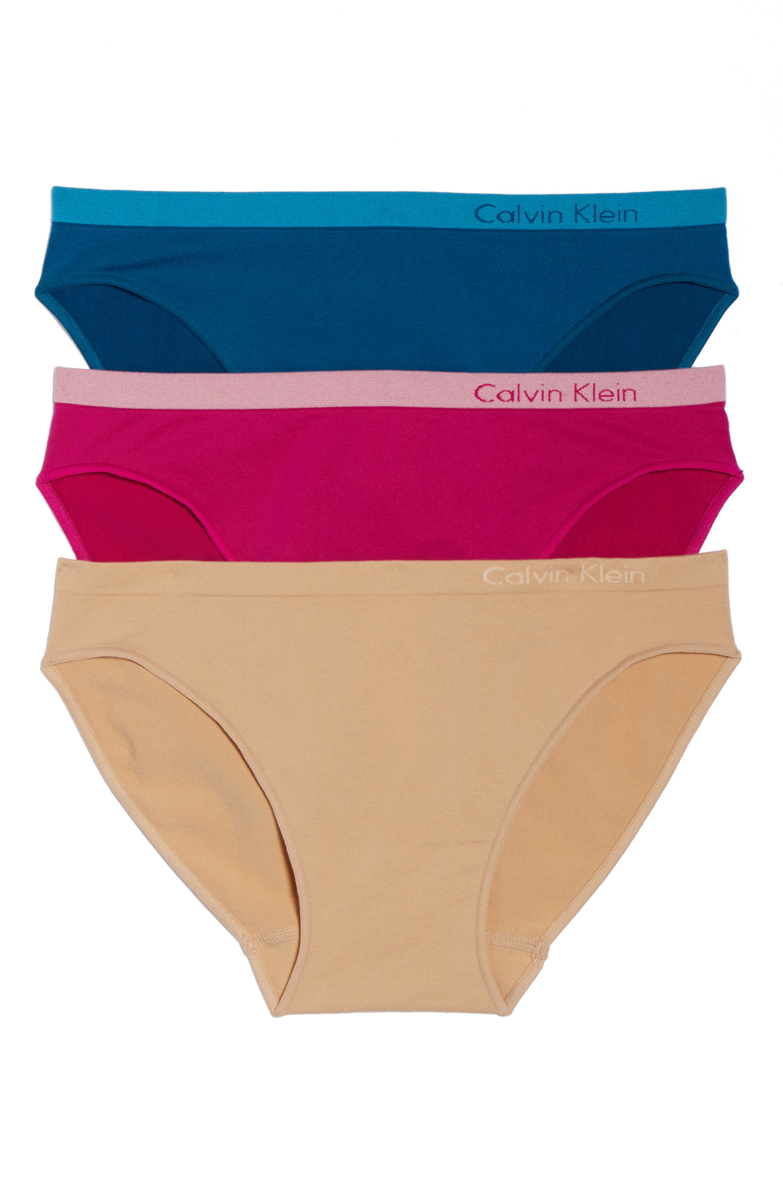 Calvin Klein 'Pure' Seamless Bikini (3Pack) Nordstrom