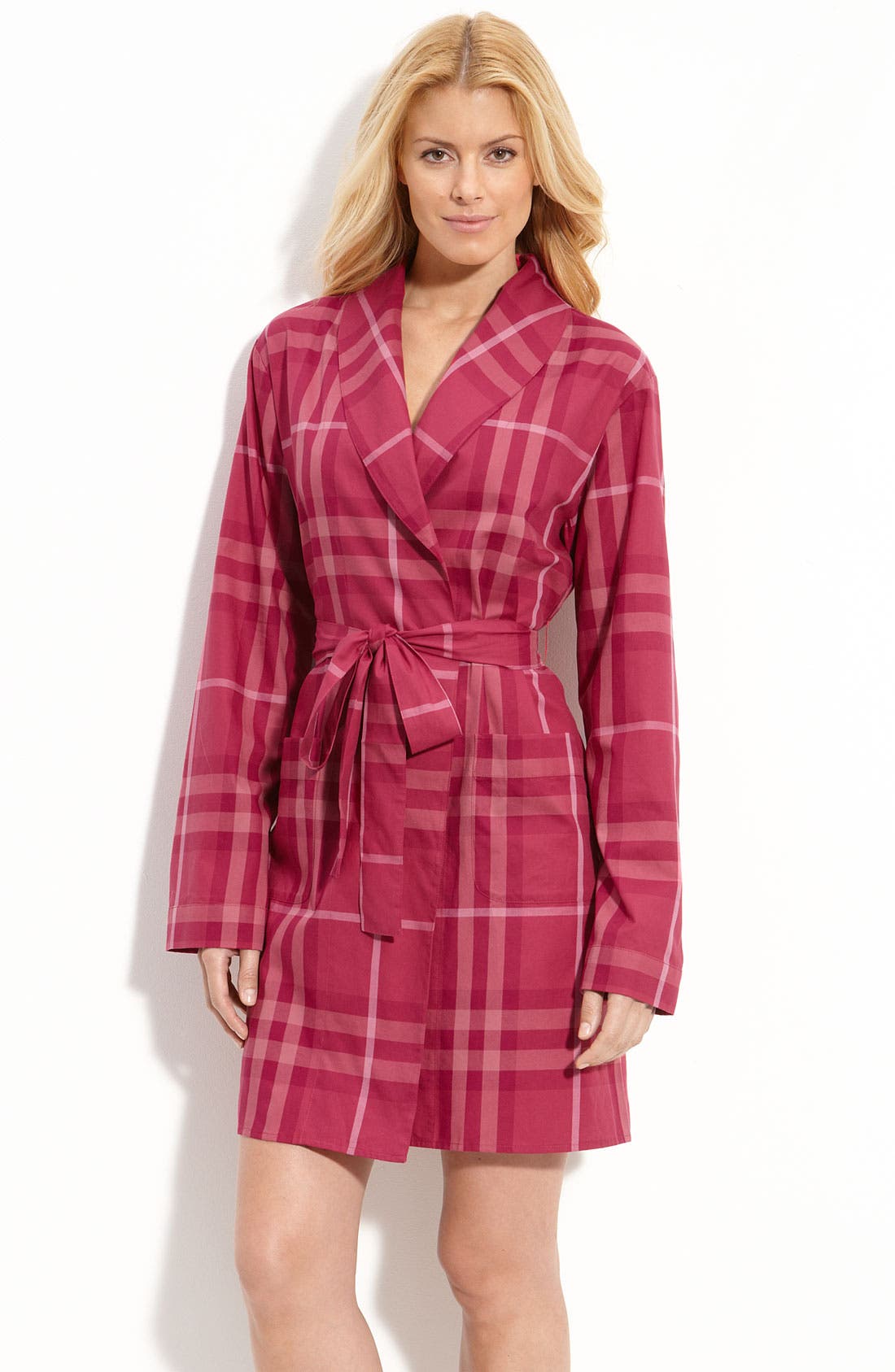 Burberry Short Cotton Poplin Robe Nordstrom