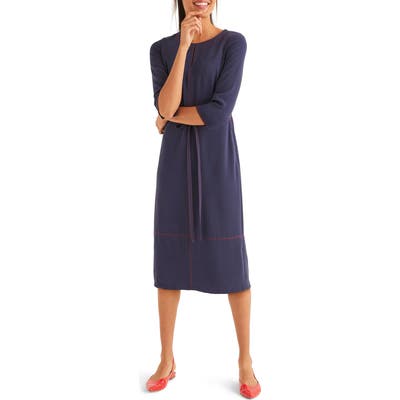 Boden Addie Crepe Dress, Blue